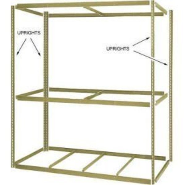 Global Equipment 5' High Tan Angle Post Set of 4 790CP106